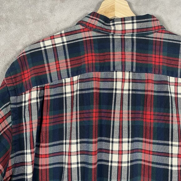 Vintage Polo Ralph Lauren Ski Camp Loop Shirt Men's XXL Red Tartan Plaid Flannel - Picture 10 of 16